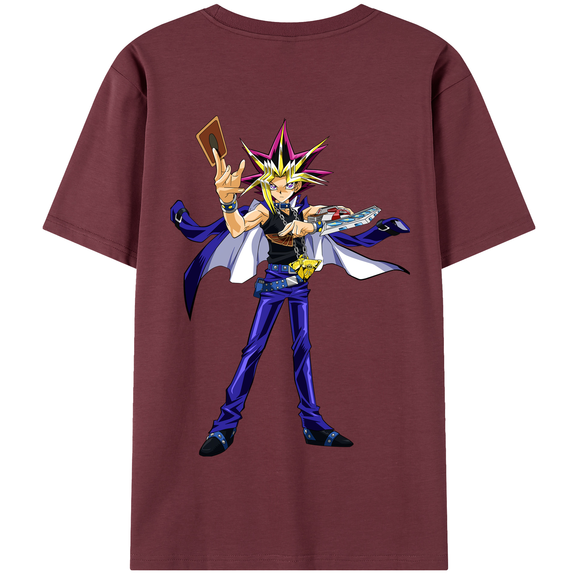 （画像用） 遊☆戯☆王 Yu-Gi-Oh! 綿100％半袖Tシャツ（背面プリント）